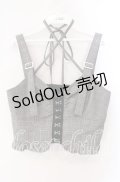 axes femme / コルセット風デザインビスチェ F クロ O-25-09-16-030-AX-TO-OW-OS