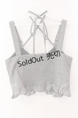 画像3: axes femme / コルセット風デザインビスチェ F クロ O-25-09-16-030-AX-TO-OW-OS