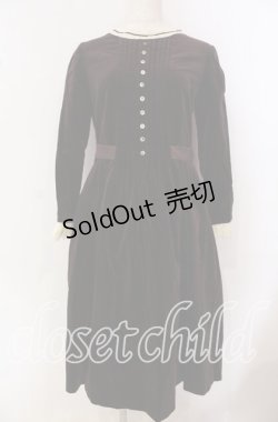 画像1: Jane Marple / ロイヤル別珍のクララワンピース M ボルドー O-25-09-18-003-JM-OP-IG-OS