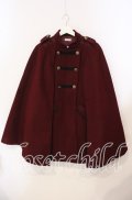 axes femme / ナポレオンマント風コート M ワイン O-25-09-18-007-AX-CO-IG-OS