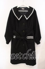 axes femme POETIQUE / セーラーデザインコート M クロ O-25-09-18-010-AX-CO-OW-ZT-C009