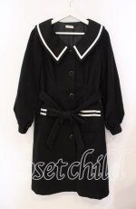 画像1: 【SALE】axes femme POETIQUE / セーラーデザインコート M クロ O-25-09-18-010-AX-CO-OW-ZTC009 (1)