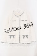 axes femme POETIQUE / リボンデザインファージャケット M シロ O-25-09-18-013-AX-JA-OW-OS