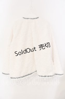 画像3: axes femme POETIQUE / リボンデザインファージャケット M シロ O-25-09-18-013-AX-JA-OW-OS