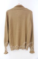 画像3: 【SALE】axes femme / フラワー刺繍ボウタイニット M ブラウン O-25-09-18-016-AX-TO-OW-ZT061 (3)