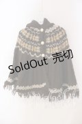 axes femme / フード付きJQポンチョ  ブラウン O-25-09-18-018-AX-CO-IG-OS