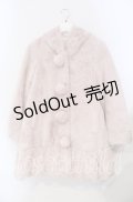 Ank Rouge / ファーフードコート  ピンク O-25-09-18-020-CA-CO-IG-OS