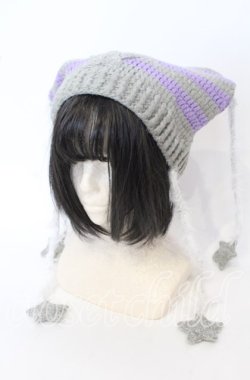 画像1: HEIHEI / スターキャットビーニー  グレー O-25-09-18-026-PU-AC-OW-OS