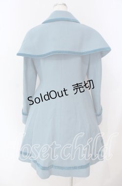 画像5: Jane Marple / ベルベットトリミングのケープコート  公式色展開：ブルーグレー O-25-09-18-002-JM-CO-IG-OS