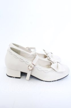 画像4: axes femme kawaii / ローヒールリボンパンプス M オフ O-25-09-19-037-AX-SH-IG-ZT346