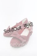 axes femme kawaii / ローヒールリボンパンプス M アカ O-25-09-19-038-AX-SH-IG-ZT0927M