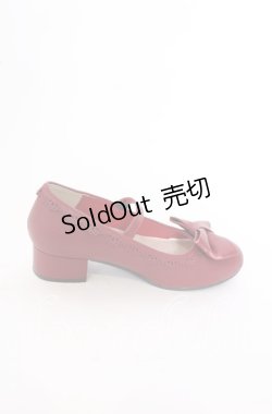 画像5: axes femme kawaii / ローヒールリボンパンプス M アカ O-25-09-19-038-AX-SH-IG-ZT0927M