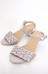 an another angelus / トーションレースカットワークサンダル M ピンク O-25-09-19-039-CA-SH-IG-ZT346