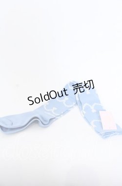 画像1: metamorphose / sweetホイップオーバーニー  サックス O-25-09-19-042-ME-ZA-IG-OS