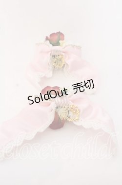 画像2: BABY,THE STARS SHINE BRIGHT / Lady Victorian Roseリボンコーム  ピンク×アカ O-25-09-19-047-BA-AC-OW-OS