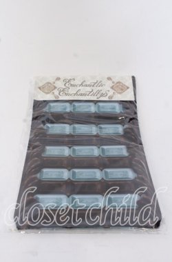 画像1: Enchantlic Enchantilly / チョコレートボーダーオーバーニー M〜L チョコ×アリスミント O-25-09-19-053-LO-ZA-OW-OS