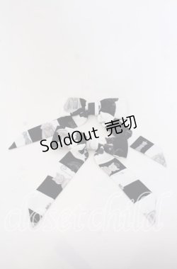 画像1: 【SALE】Royal Princess Alice / Chess Board Cat ・tonoコラボ　ヘアクリップセット  シロ×クロ O-25-09-19-054-LO-AC-OW-ZT445-F001