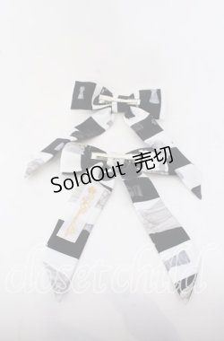 画像2: 【SALE】Royal Princess Alice / Chess Board Cat ・tonoコラボ　ヘアクリップセット  シロ×クロ O-25-09-19-054-LO-AC-OW-ZT445-F001