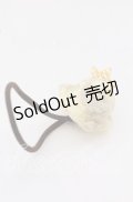 Q-pot. / Pretty Guardian Ice Cream Hair Rubber Band (Cosmos)ヘアゴム  アイボリー×グレー O-25-09-19-057-QP-AC-OW-ZT0927M