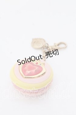 画像1: 【SALE】Q-pot. / プリズムハートマカロンバッグチャーム  ピンク×イエロー O-25-09-19-059-QP-ZA-OW-ZT445-F004