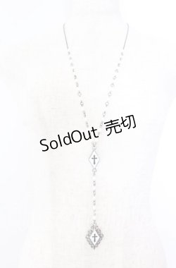 画像2: Sheglit / "Crusade"クロスロザリオ  ホワイト O-25-09-19-008-EL-AC-OW-ZT0927M