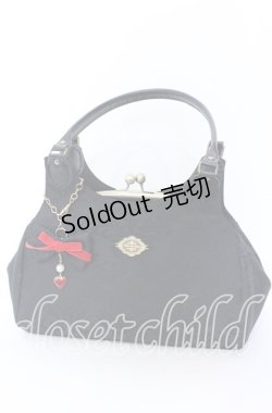 画像1: TELLME / Rosalie クイーンオブハート がま口バッグ  クロ O-25-09-19-022-LO-BG-OW-OS