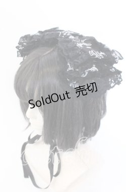 画像1: metamorphose / クラウンクロスリボンヘッドドレス  クロ O-25-09-19-029-ME-AC-OW-OS