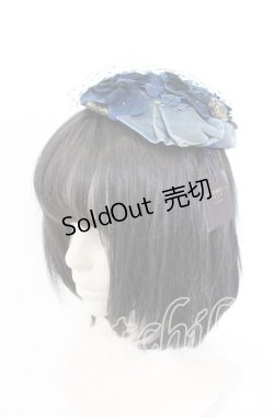 画像1: 薫乃園 / 紫陽花カクテルハット  ネイビー O-25-09-19-030-LO-AC-OW-ZT0927M