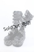 Jamieエーエヌケー / コルセット厚底シューズ L クロ O-25-09-19-034-LO-SH-IG-OS