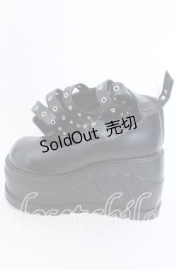 画像3: Jamieエーエヌケー / コルセット厚底シューズ L クロ O-25-09-19-034-LO-SH-IG-OS