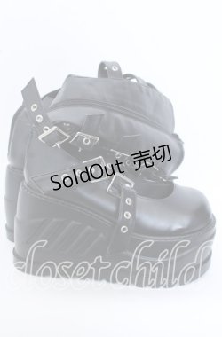 画像4: Jamieエーエヌケー / コルセット厚底シューズ L クロ O-25-09-19-034-LO-SH-IG-OS