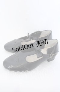 m petit by misako / AMPUリボンストラップパンプス L クロ O-25-09-19-035-LO-SH-IG-ZT346