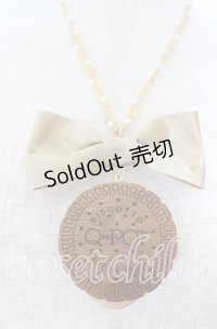 Q-pot. / ビスケットリボンネックレス  ブラウン×ゴールド O-25-09-19-005-QP-AC-OW-ZT445-F002