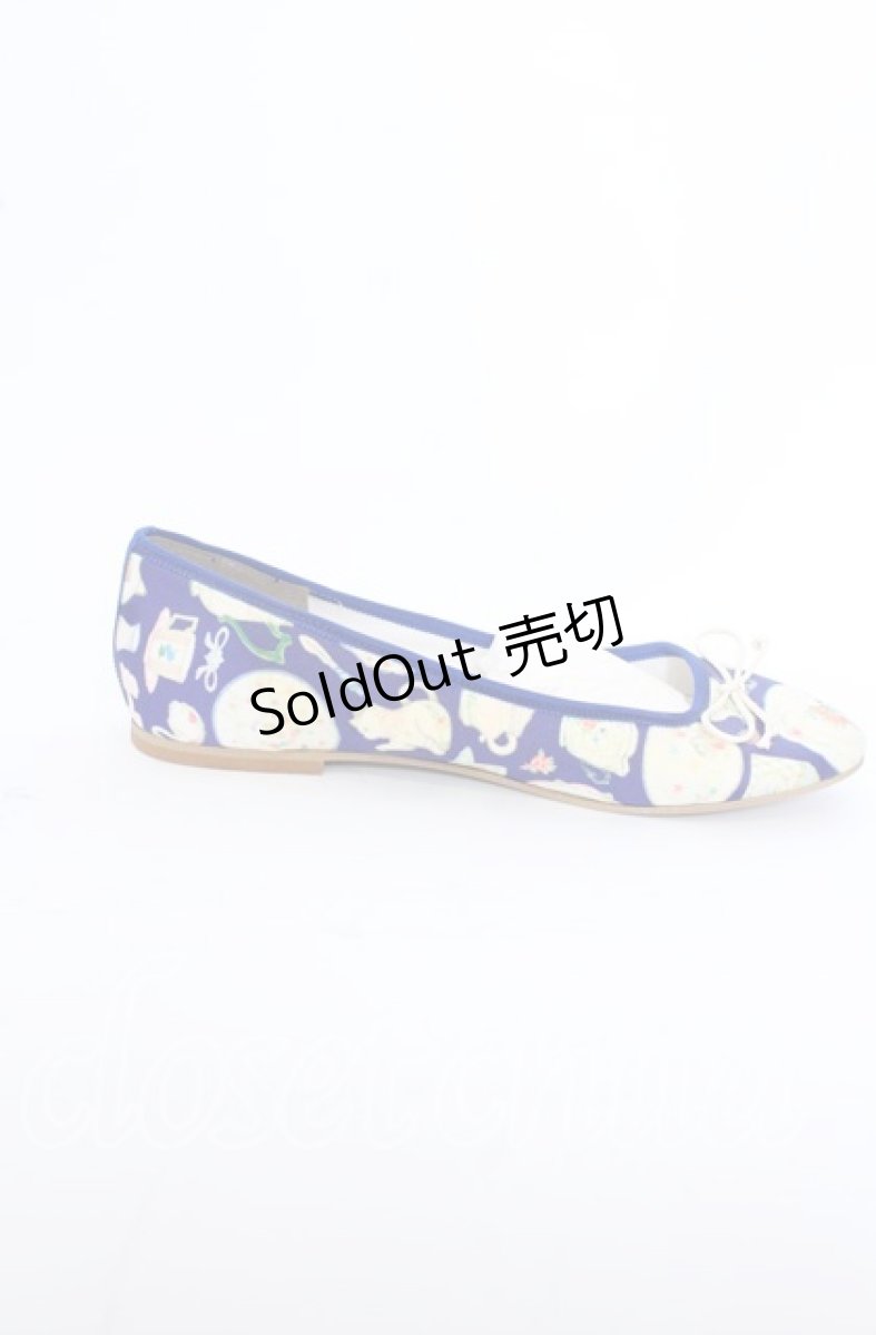画像5: 【SALE】Franche Lippee / オリプリフラットパンプス 23.5cm ネイビー O-25-09-19-036-LO-SH-IG-ZT346 (5)