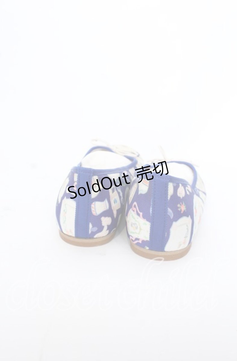 画像6: 【SALE】Franche Lippee / オリプリフラットパンプス 23.5cm ネイビー O-25-09-19-036-LO-SH-IG-ZT346 (6)