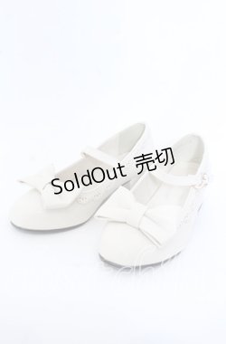 画像1: axes femme kawaii / ローヒールリボンパンプス M オフ O-25-09-19-037-AX-SH-IG-ZT346