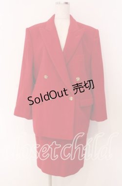 画像1: INGEBORG / 金釦使いウールセットアップ  アカ O-25-09-20-001-LO-OP-OW-ZI