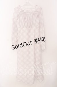 evelyn / オリジナルハートチェックワンピース  ピンク O-25-09-20-026-LO-OP-IG-ZT028