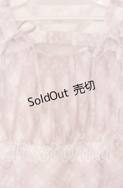 画像2: evelyn / オリジナルハートチェックワンピース  ピンク O-25-09-20-026-LO-OP-IG-ZT028