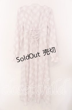 画像3: evelyn / オリジナルハートチェックワンピース  ピンク O-25-09-20-026-LO-OP-IG-ZT028