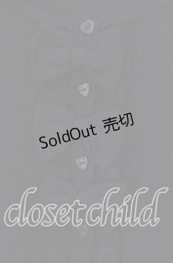 画像2: Ank Rouge / 前立てフリル三つリボンカーディガン  クロ O-25-09-20-027-CA-TO-IG-OS