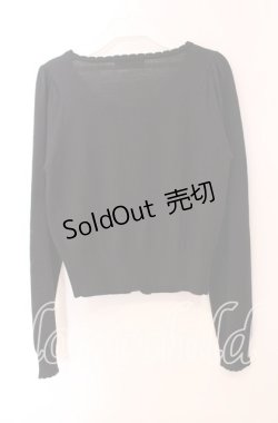 画像3: Ank Rouge / 前立てフリル三つリボンカーディガン  クロ O-25-09-20-027-CA-TO-IG-OS