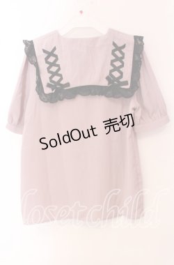 画像3: Rojita / フリルセーラー衿レースアップブラウス  ピンク O-25-09-20-030-LO-BL-IG-OS