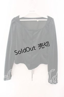 画像1: an another angelus / ベロアコルセットブラウス  グリーン O-25-09-20-033-CA-BL-IG-OS