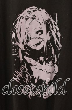 画像2: NieR Clothing / 擬人化カットソー  ブラック O-25-09-20-036-PU-TS-IG-OS