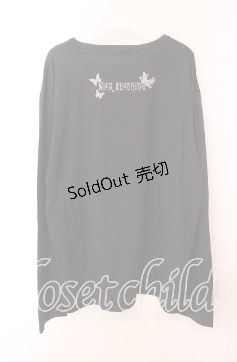 画像3: 【SALE】NieR CLOTHING / 擬人化カットソー  ブラック O-25-09-20-036-PU-TS-IG-ZT319 (3)