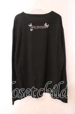 画像3: NieR Clothing / 擬人化カットソー  ブラック O-25-09-20-036-PU-TS-IG-OS