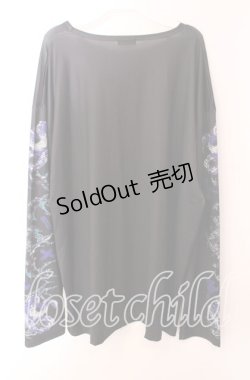 画像4: NieR Clothing / LONG SLEEVE UNISEX CUTSEW【SERPENT】 カットソー  ブラック系 O-25-09-20-039-PU-TO-IG-OS