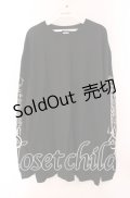 NieR Clothing / プリントカットソー XL ブラック O-25-09-20-040-PU-TO-IG-OS