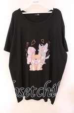 画像1: 【SALE】NieR CLOTHING / 2025年愛犬の日限定デザインカットソー  ブラック O-25-09-20-042-PU-TS-IG-ZT038 (1)